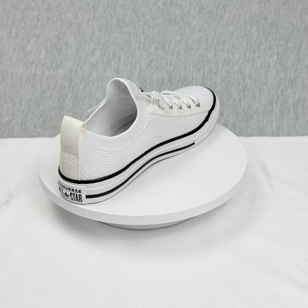 Converse Chuck Taylor All Star Madison Ox White Knit Sneakers 654220C Junior 1